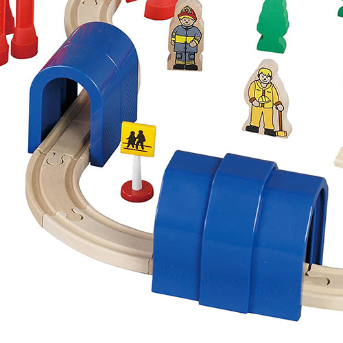 Bridge & Tunnel Wooden Train Set