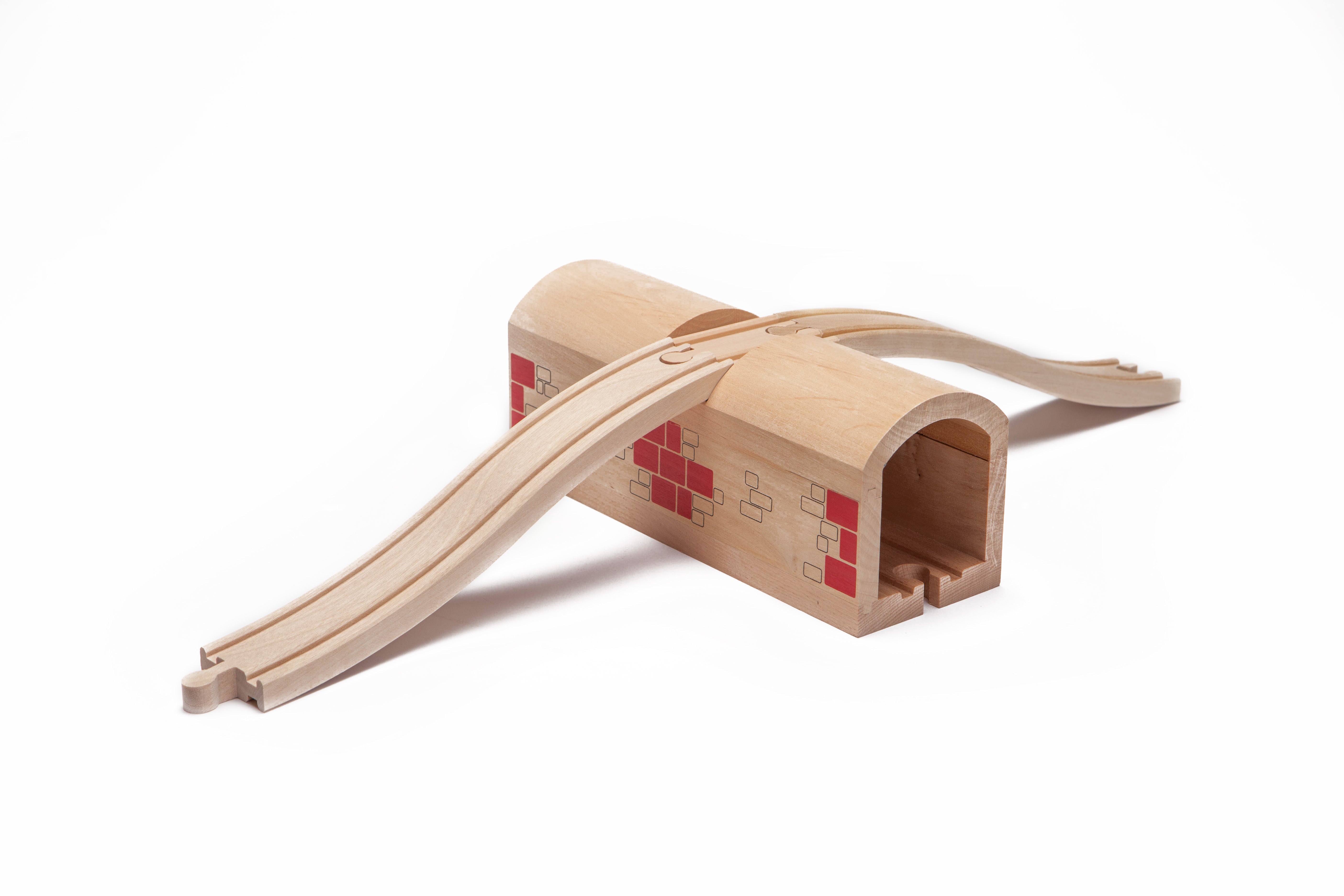 Over and Under Tunnel Wooden Train Track Accessory