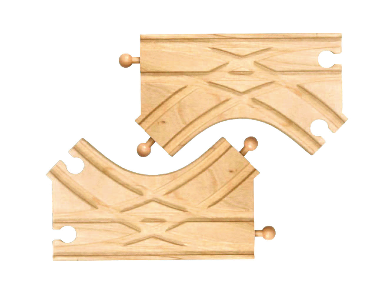 K-Switch Junction Switching Wooden Tracks - 2 pieces