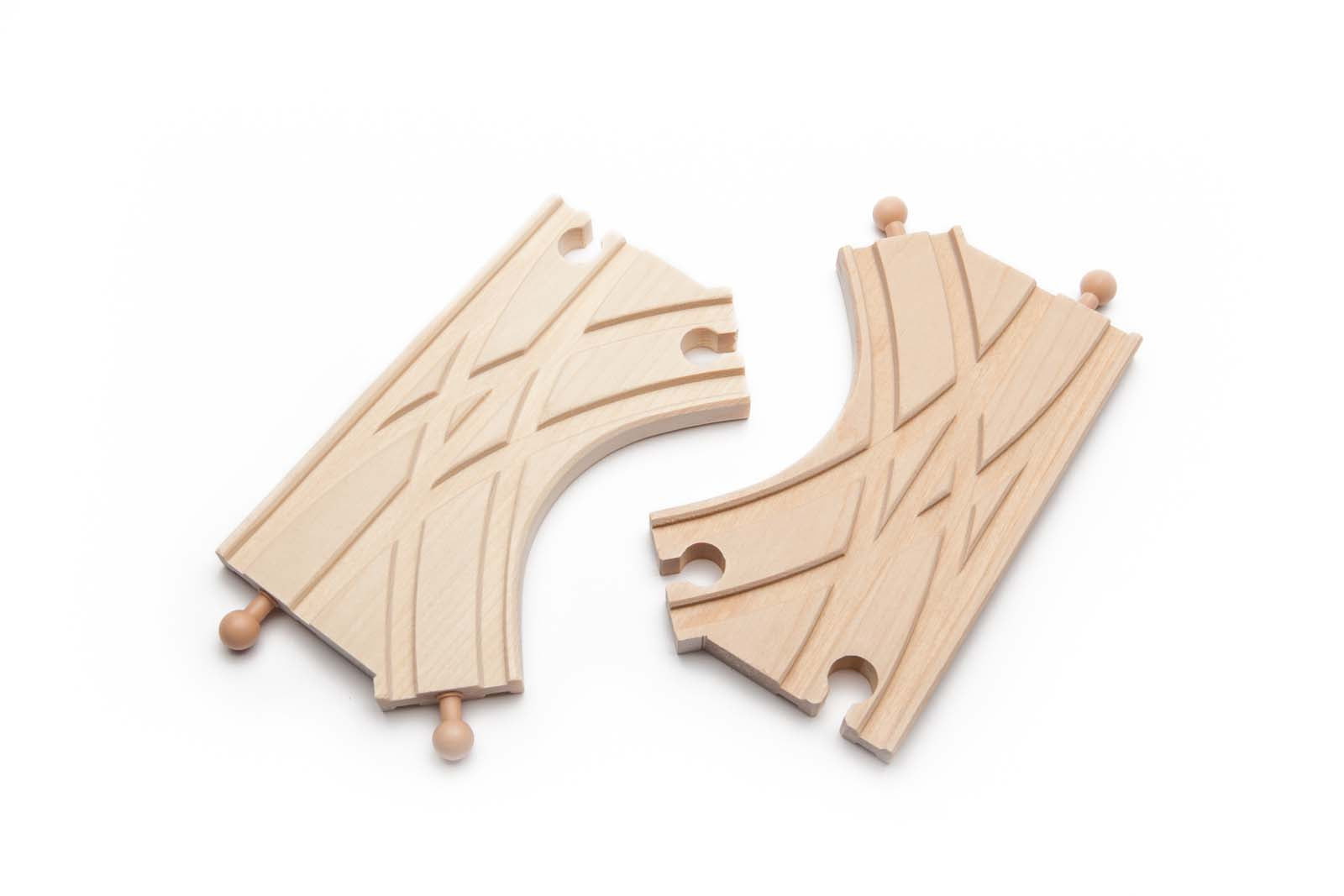 K-Switch Junction Switching Wooden Tracks - 2 pieces