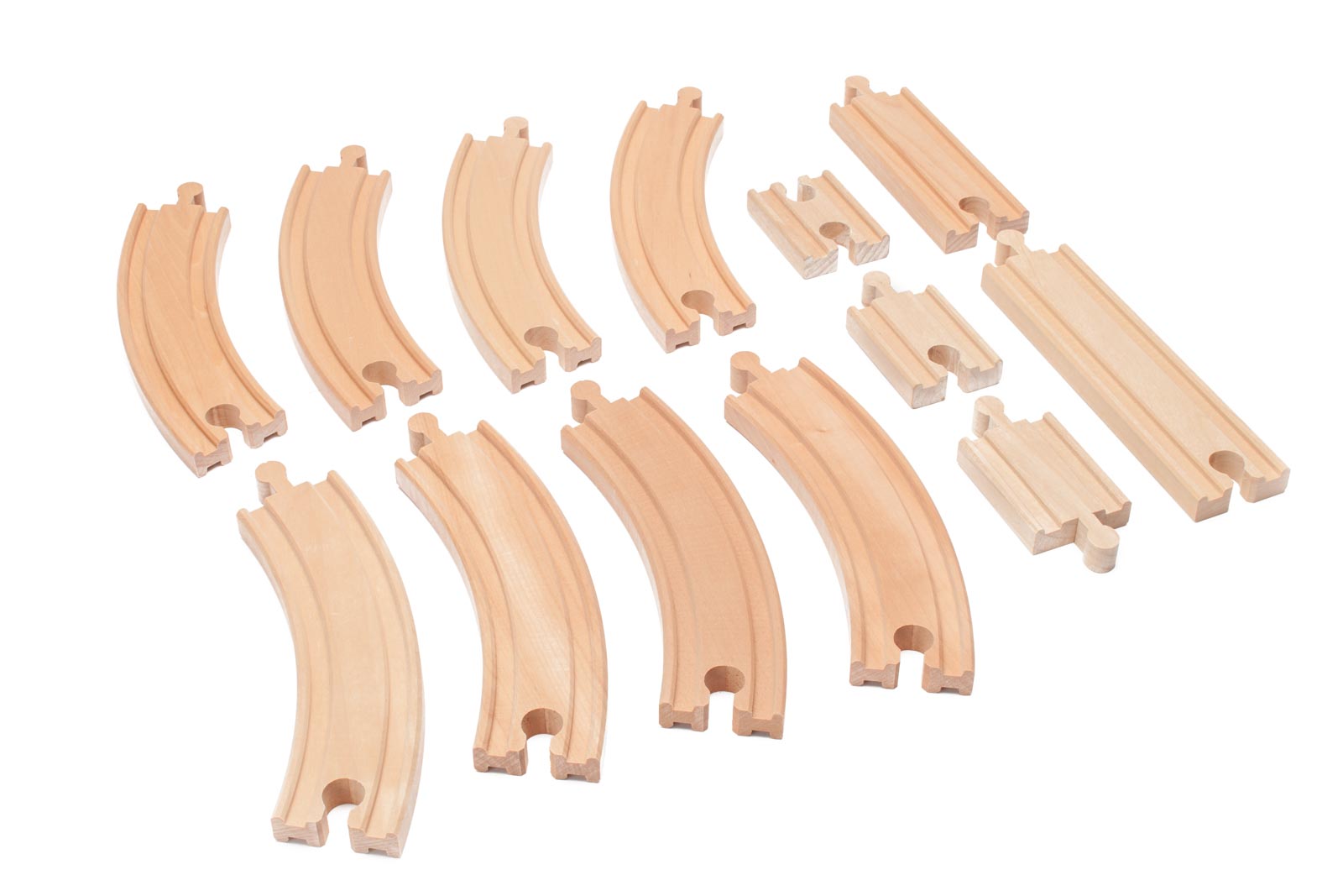 13 Additional Piece Wooden Track Expansion Set