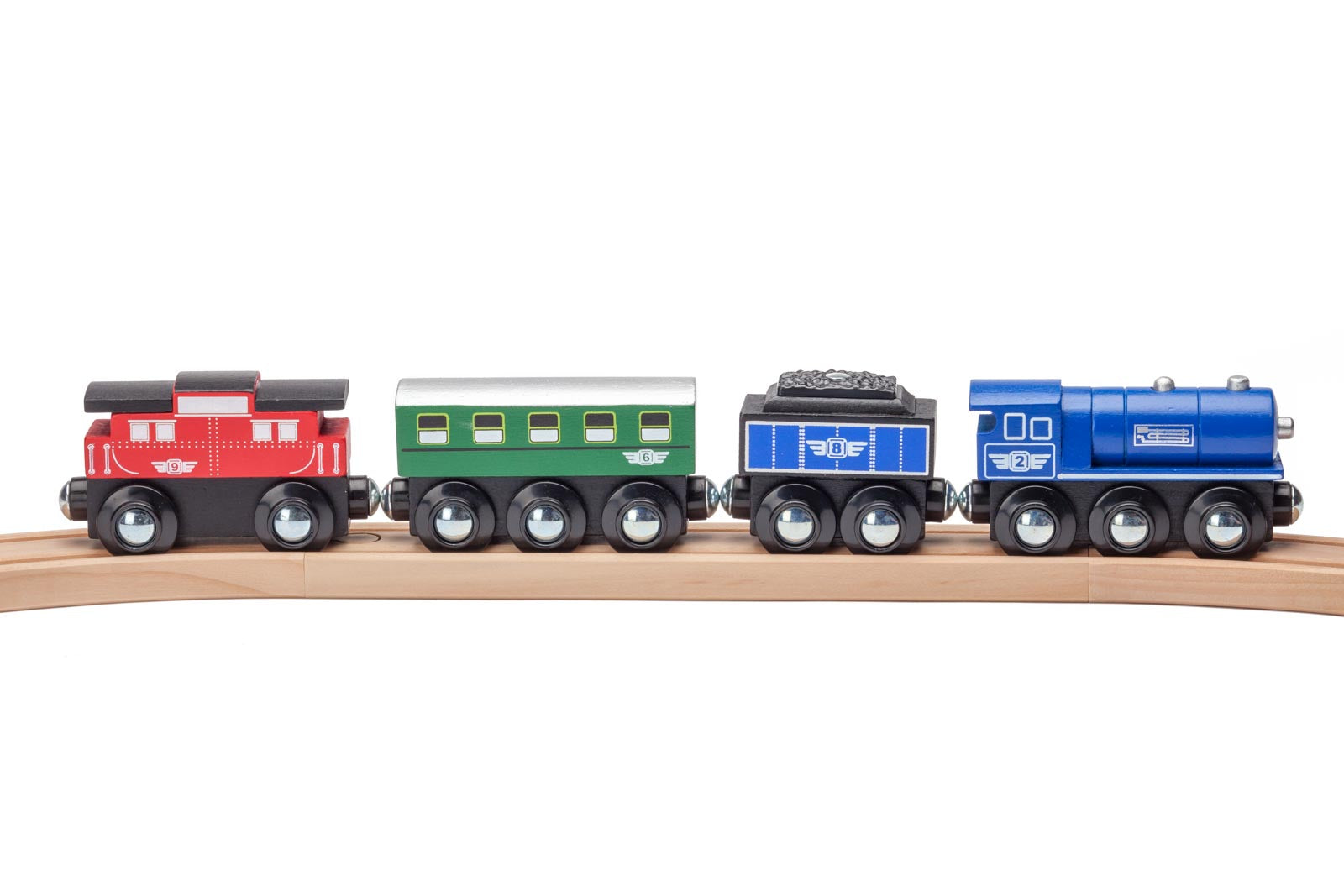 Magnetic Wooden Passenger Train