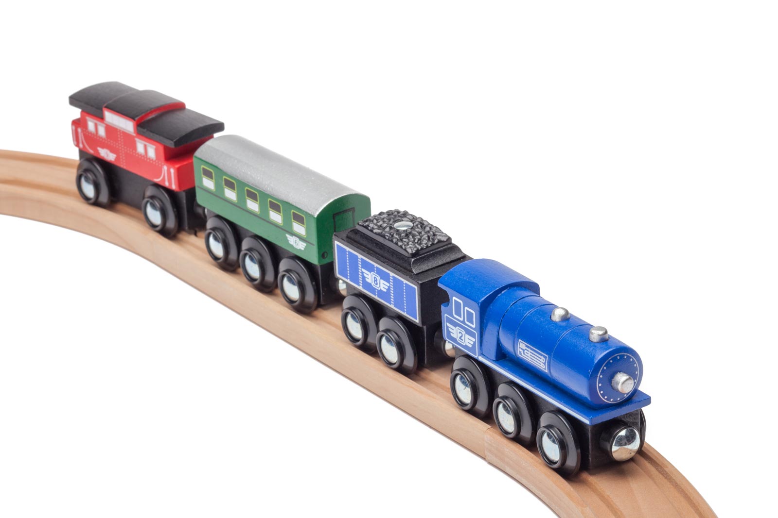 Magnetic Wooden Passenger Train