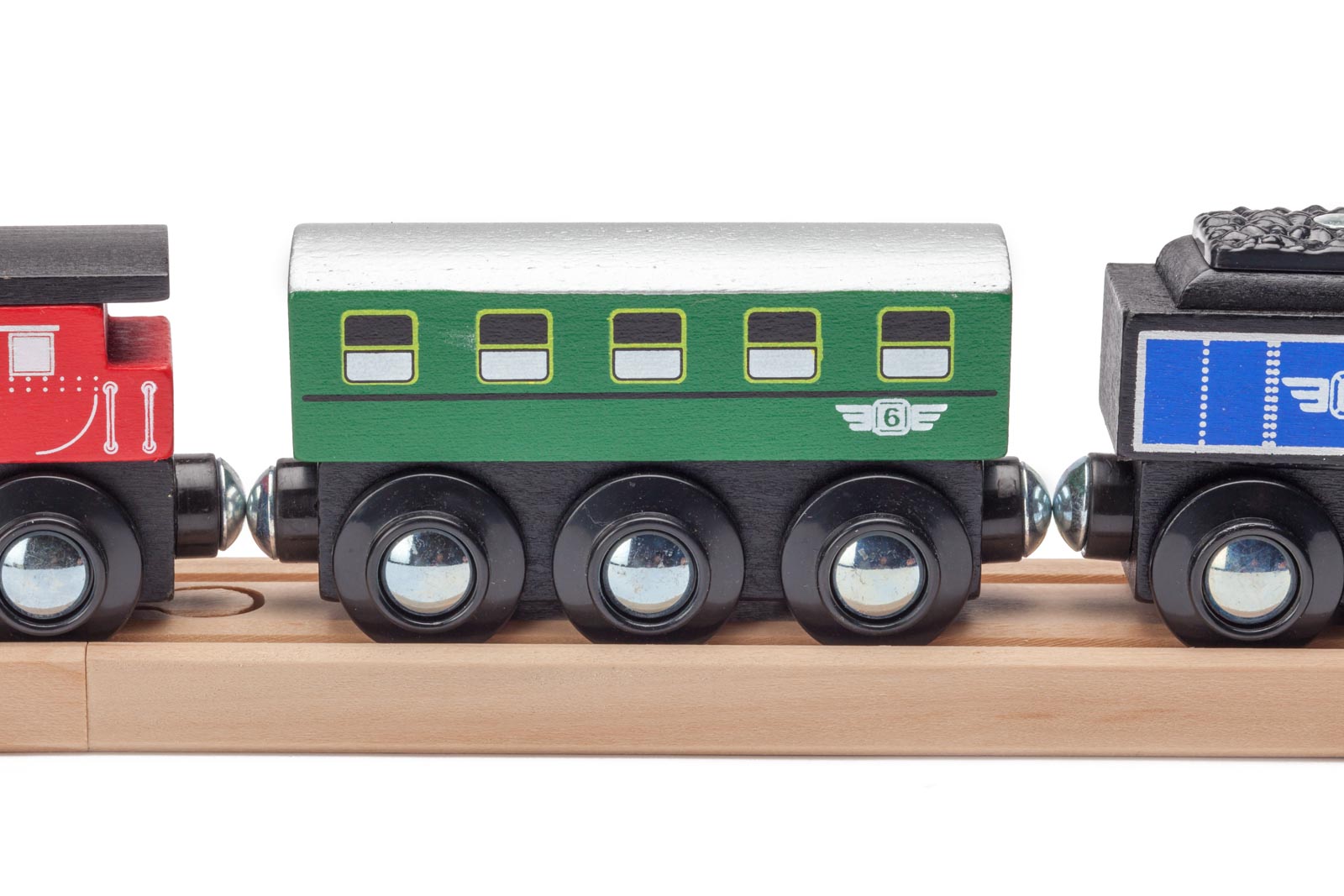 Magnetic Wooden Passenger Train