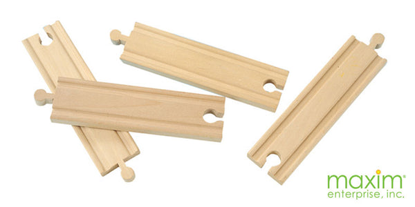 6 Inch Straight Wooden Track - 4 Pieces