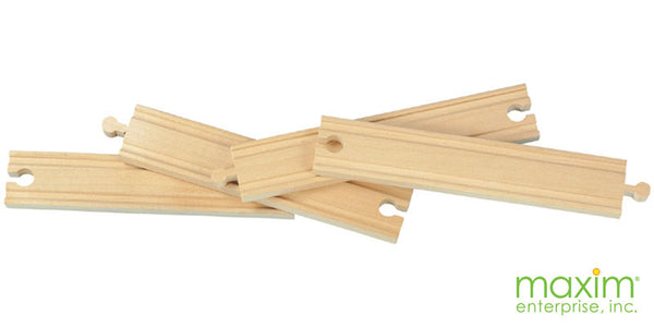8 Inch Straight Wooden Track - 4 Pieces
