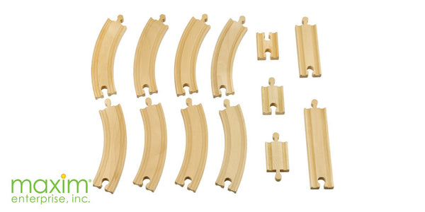 13 Additional Piece Wooden Track Expansion Set