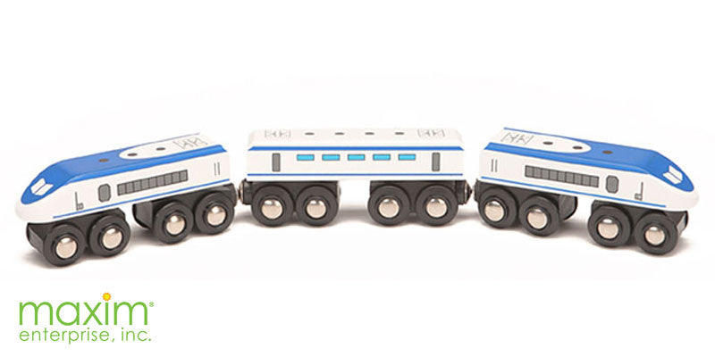 Wooden Express Train by Maxim – WoodenTracks