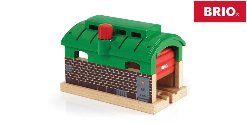 Colorful Wooden Train Garage by BRIO – WoodenTracks