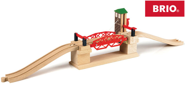 Mechanical Lifting Wooden Train Drawbridge by BRIO